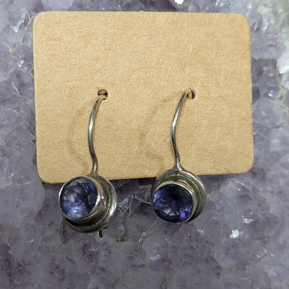 Sajen 925 Amethyst Earrings - Picture 9 of 9